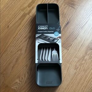 Gray Compact Cutlery Organizer | Joseph Joseph
